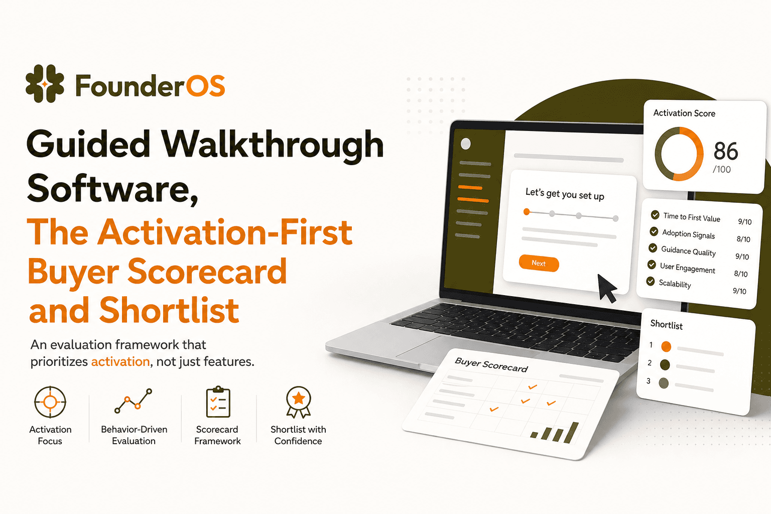 Guided Walkthrough Software, The Activation-First Buyer Scorecard and Shortlist