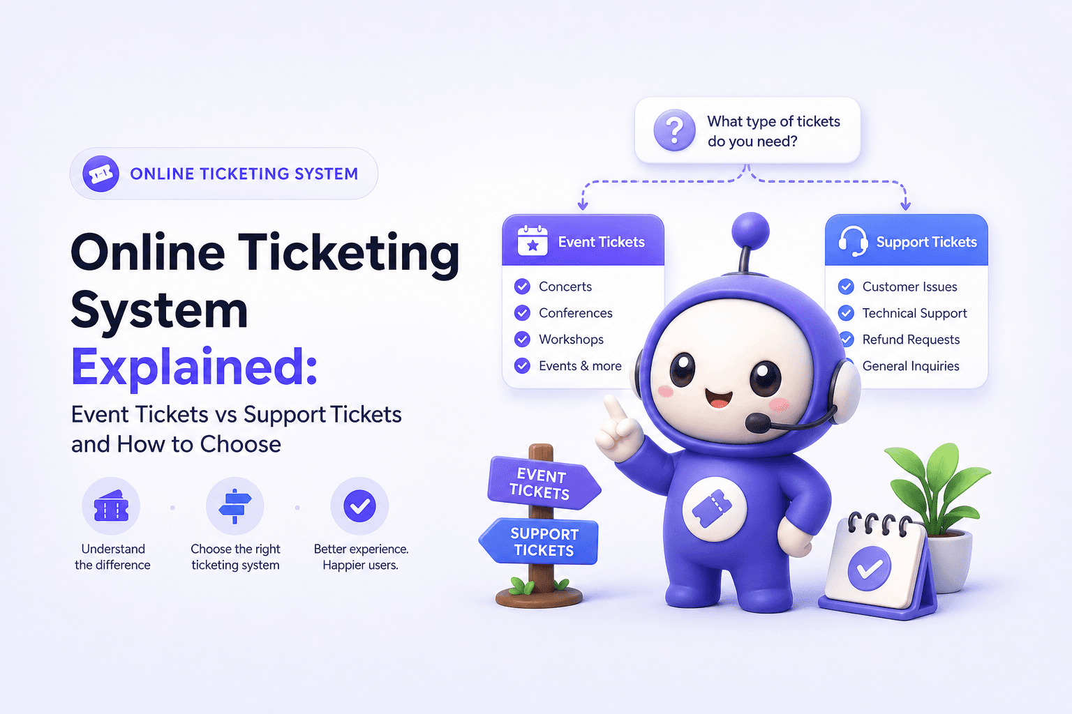 Online Ticketing System Explained: Event Tickets vs Support Tickets and How to Choose