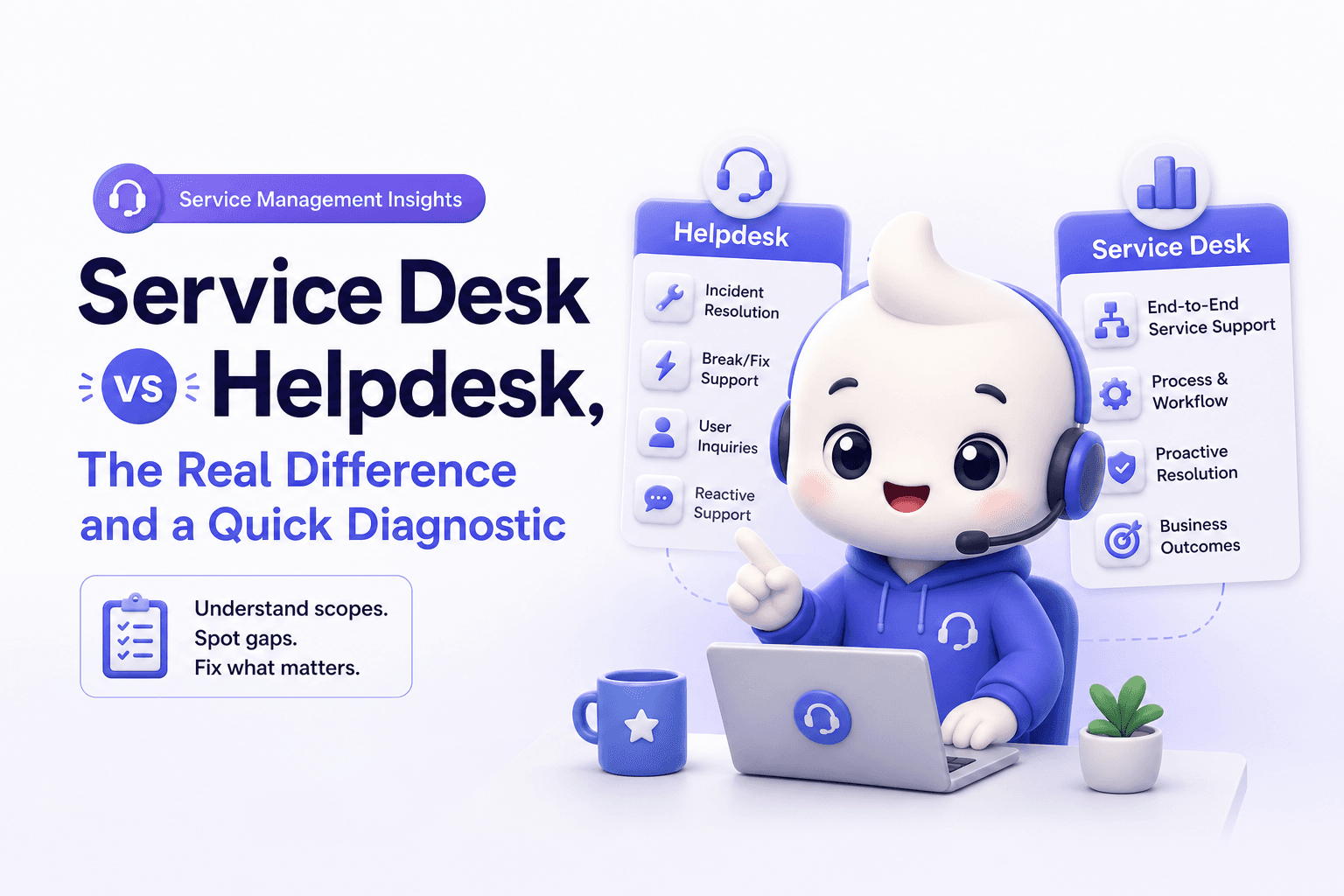 Service Desk vs Helpdesk, The Real Difference and a Quick Diagnostic