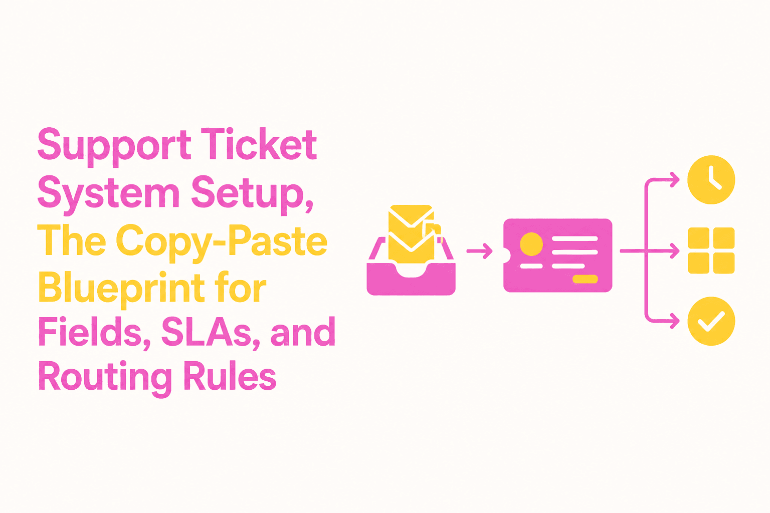 Support Ticket System Setup, The Copy-Paste Blueprint for Fields, SLAs, and Routing Rules